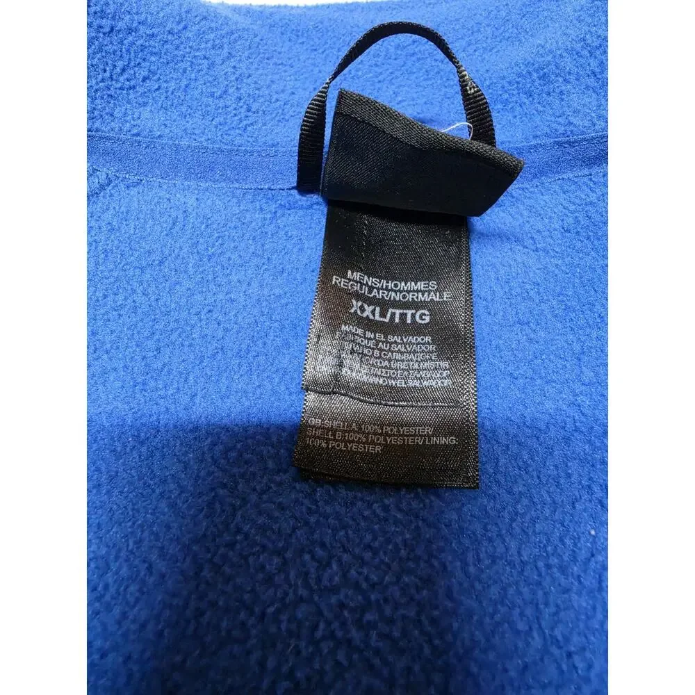 the north face jacket men Size Xxl Blue Fleece Jacket Blue